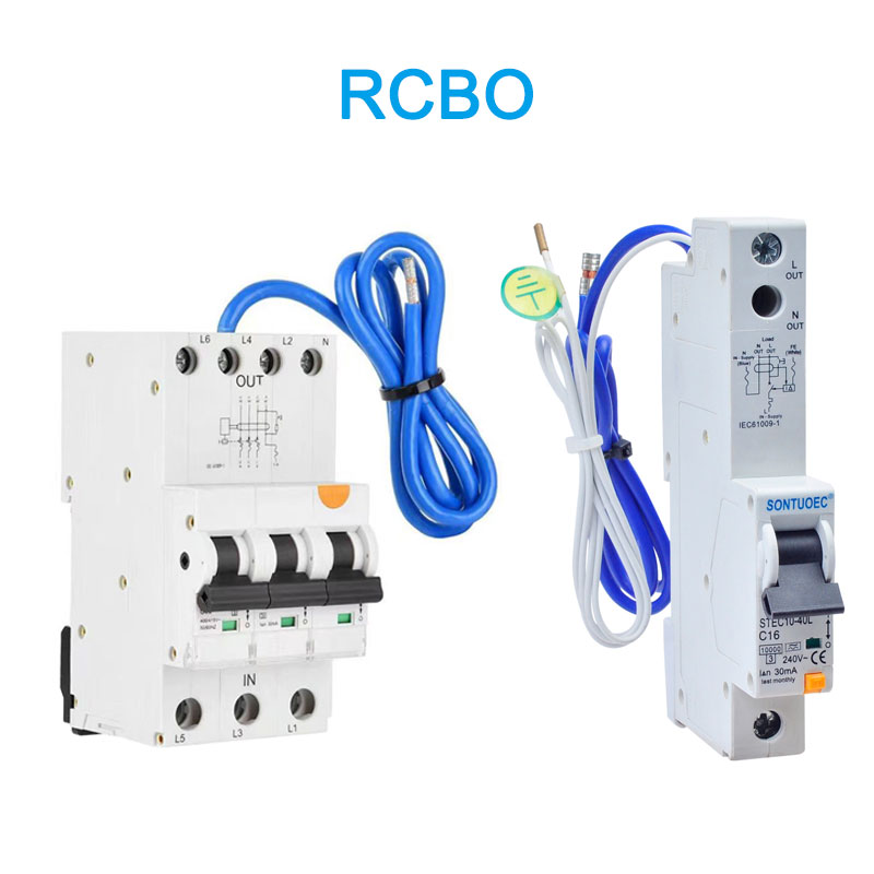 6KA 3P+N lækageafbryder A (AC) type RCBO med kabel